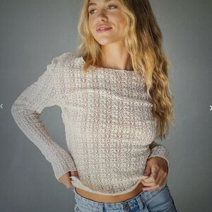 Natural Life Lace layering top XL